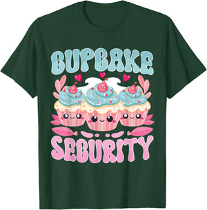 Cute Kawaii Dessert Cupcake Security Pastry Chef T-Shirt - T-Shirt | Forest