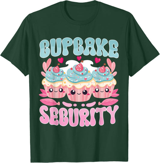 Cute Kawaii Dessert Cupcake Security Pastry Chef T-Shirt - T-Shirt | Forest