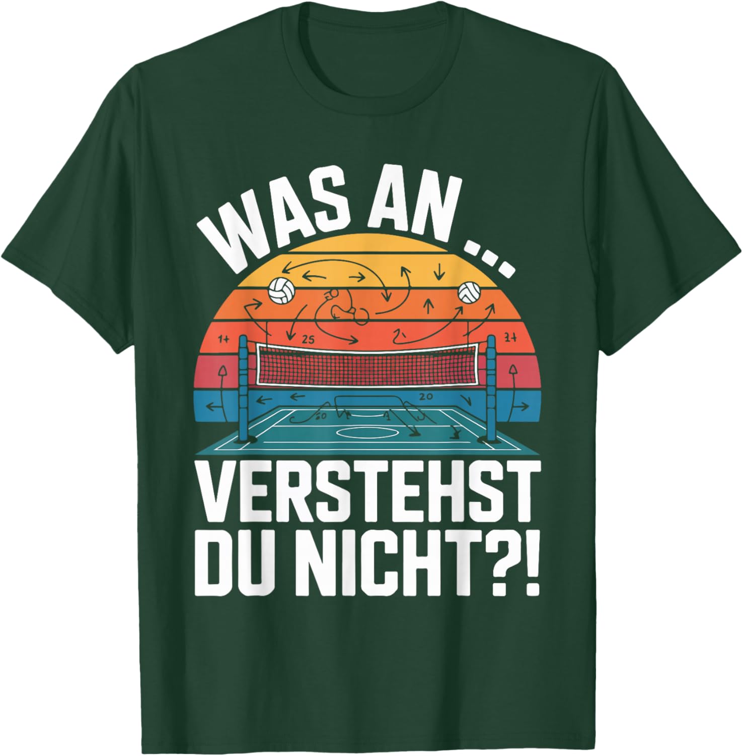 Was An Verstehst Du Nicht Volleyball Taktik T-Shirt - T-Shirt | Forest