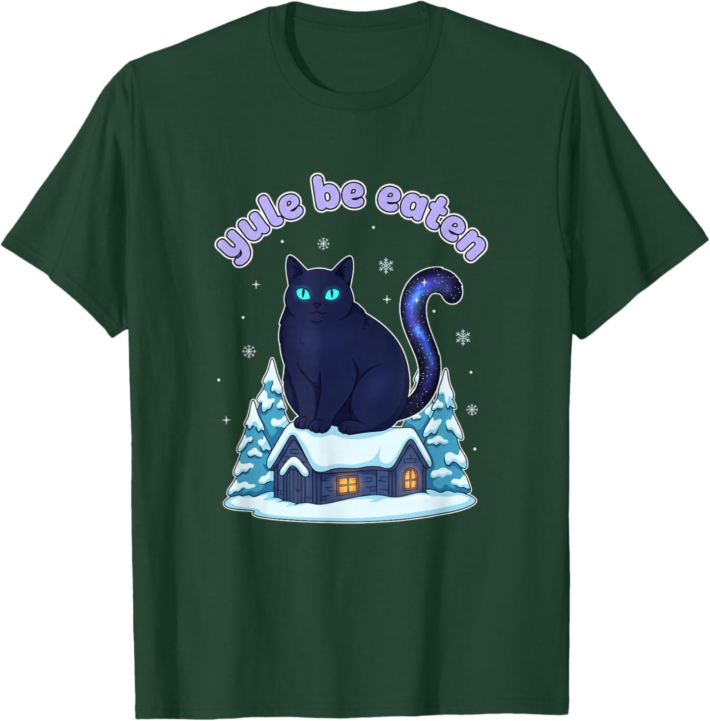 Yule Be Eaten Yule Cat Jolakotturinn Icelandic Cat T-Shirt - T-Shirt | Forest