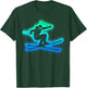 Skiing Skier Children's Boys Men's Ski T-Shirt - T-Shirt | Forest