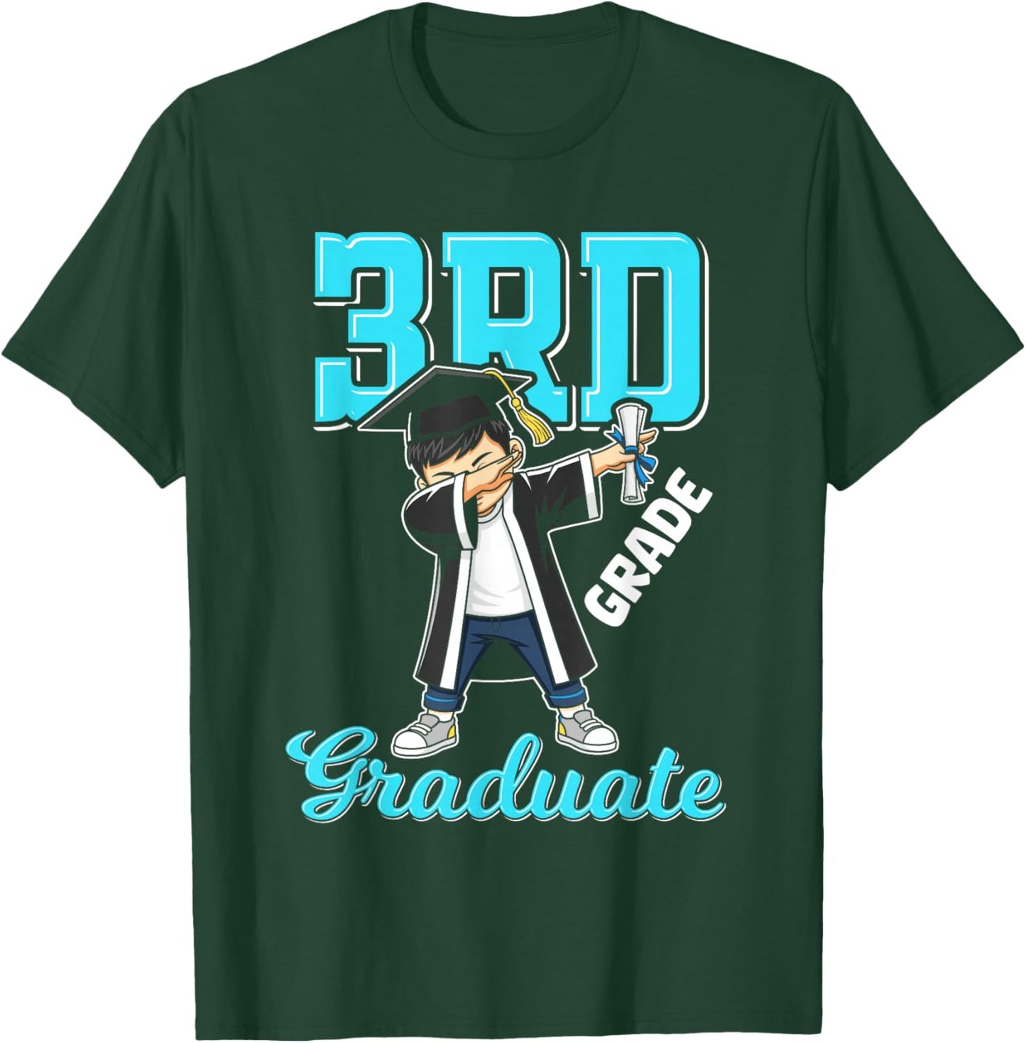 3rd Grade Graduation 2026 Dabbing boy Class 26 Graduate T-Shirt - T-Shirt | Forest