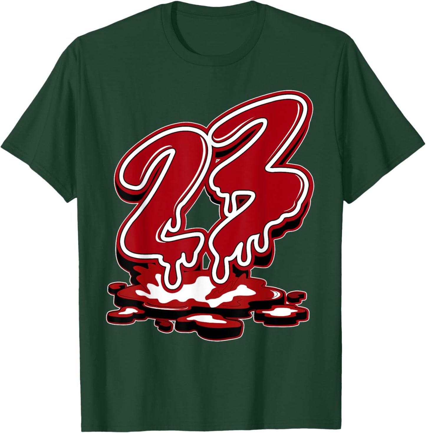 23 Drip Flu Game 12s Matching Women T-Shirt - T-Shirt | Forest