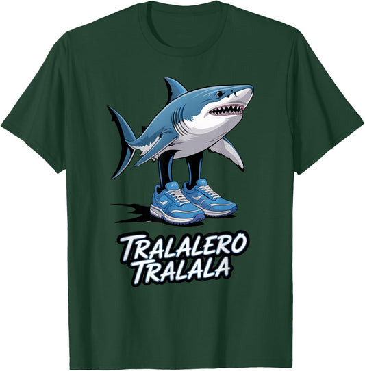 Tralalero Tralala Italian Brainrot Meme Sneaker Shark Boys T-Shirt - T-Shirt | Forest