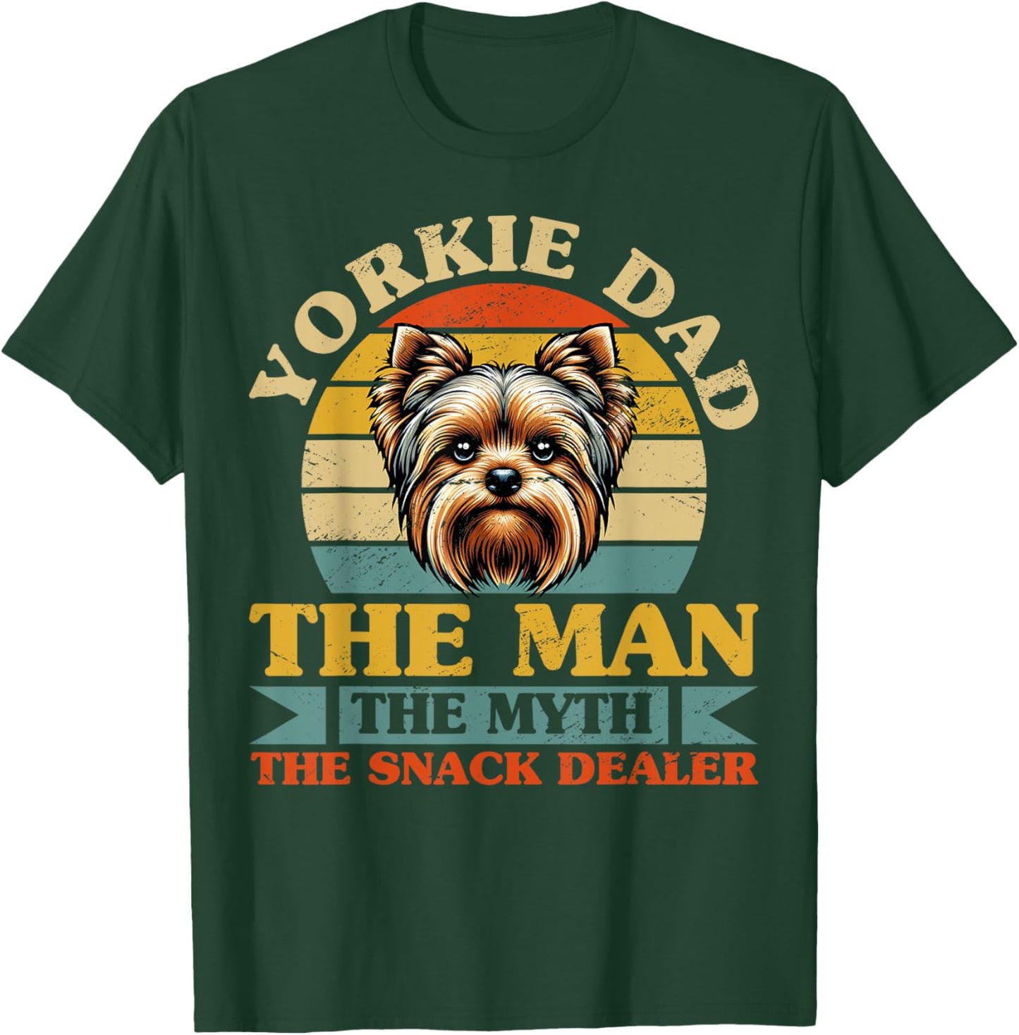 Yorkie Dad T-Shirt - T-Shirt | Forest