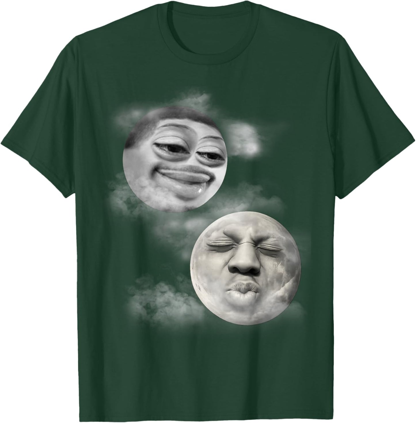 Funny Flight Reacts and Speed Moon Face Meme T-Shirt - T-Shirt | Forest