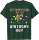 Godfather Of The Birthday Boy Video Gamer Pixel Number T-Shirt - T-Shirt | Forest