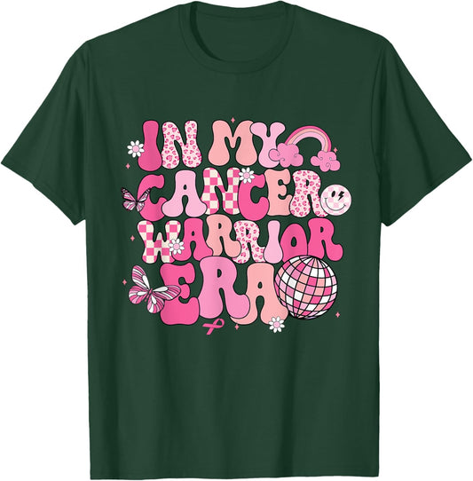 Groovy In My Cancer Warrior Era Breast Cancer Awareness T-Shirt - T-Shirt | Forest