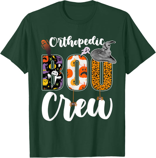 Orthopedic Boo Crew Halloween Match Ortho Nurse T-Shirt - T-Shirt | Forest