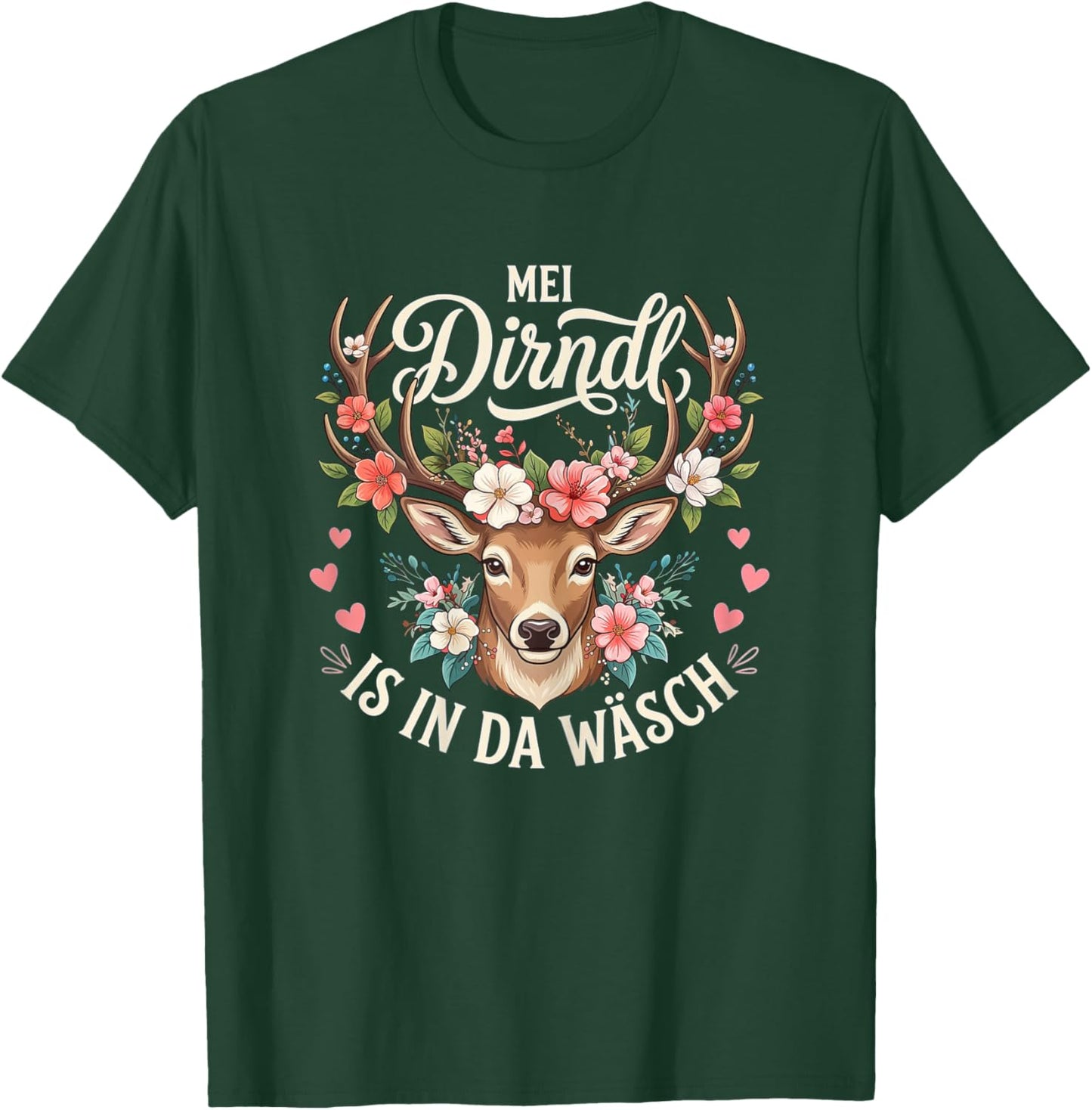 Passend für Oktoberfest Damen Trachtenshirt Trachten T-Shirt - T-Shirt | Forest
