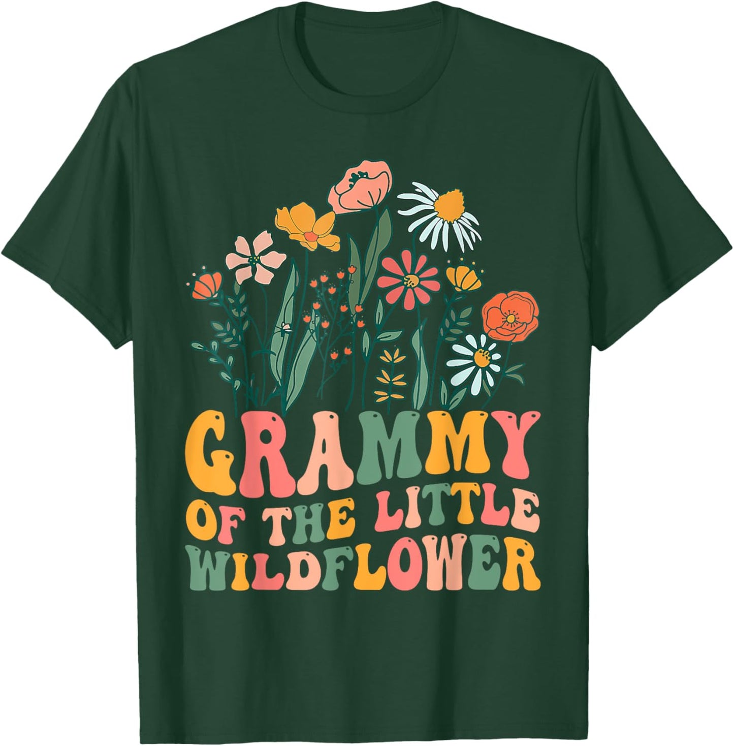 Grammy Of The Little Wildflower Birthday Party Baby Shower T-Shirt - T-Shirt | Forest