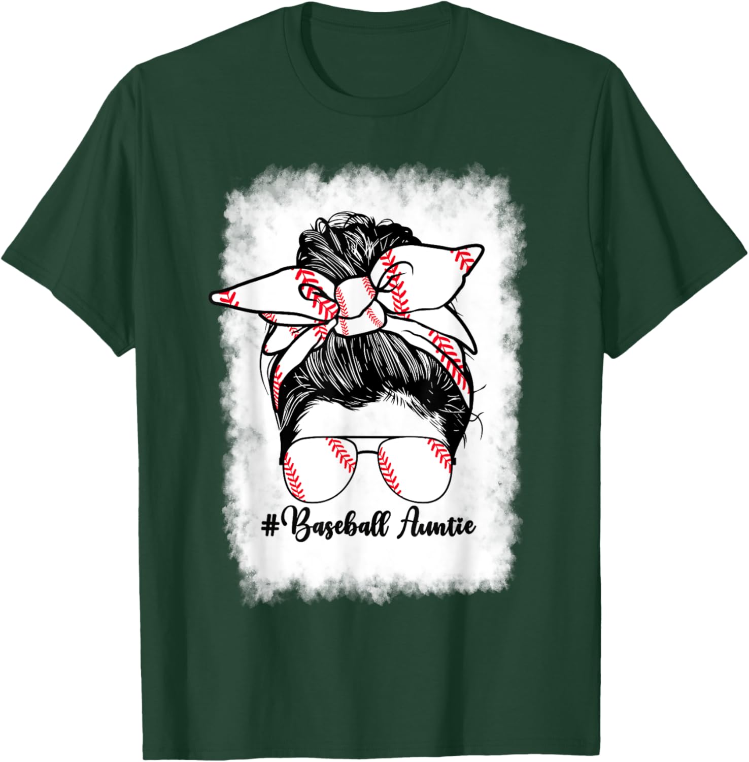 Baseball Aunt My Favorite Player Calls Me Auntie Baseball T-Shirt - T-Shirt | Forest