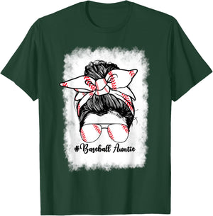 Baseball Aunt My Favorite Player Calls Me Auntie Baseball T-Shirt - T-Shirt | Forest