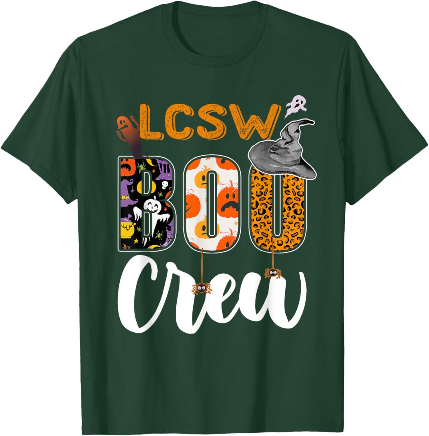 LCSW Boo Crew Halloween Matching Clinical Social Worker T-Shirt - T-Shirt | Forest