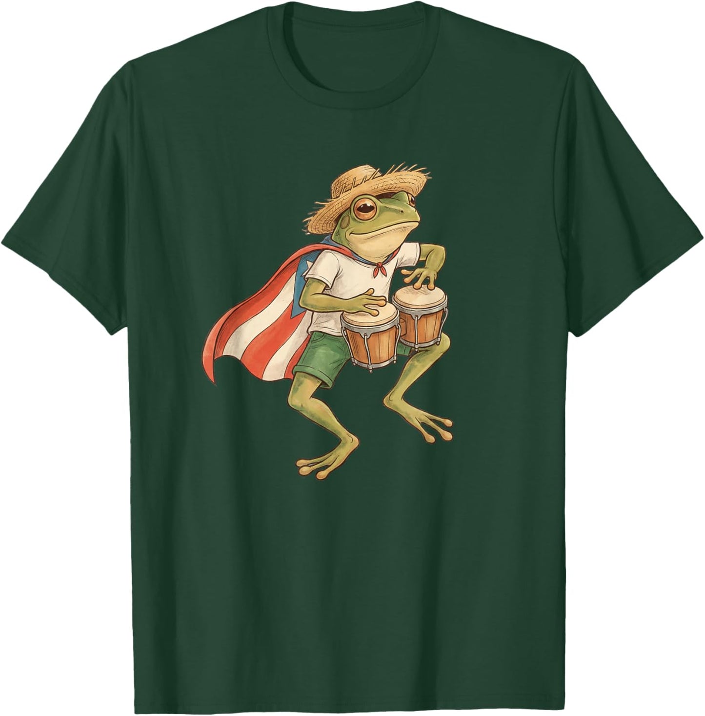Puerto Rico Coquí Frog Music Culture Souvenir T-Shirt - T-Shirt | Forest