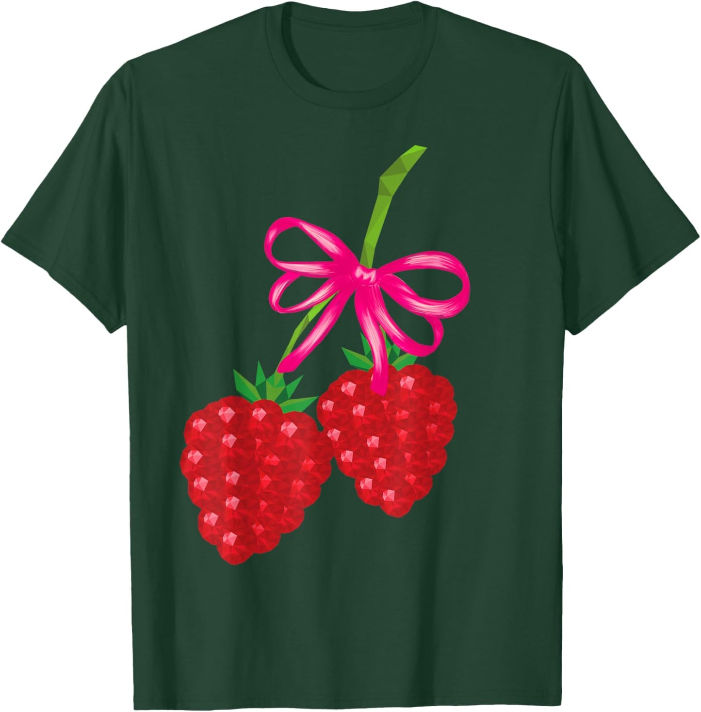Bows with raspberrys Cute T-Shirt - T-Shirt | Forest