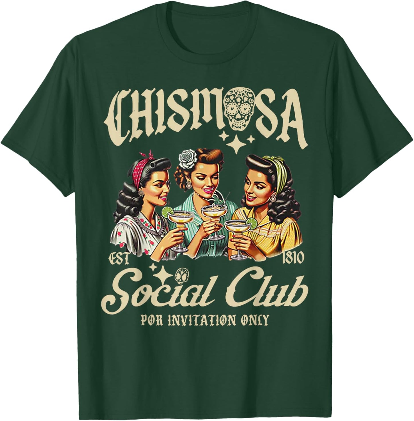 Chismosa Social Club T-Shirt - T-Shirt | Forest