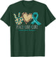 Peace Love Cure We Wear Teal for Ovarian Cancer Awareness T-Shirt - T-Shirt | Forest