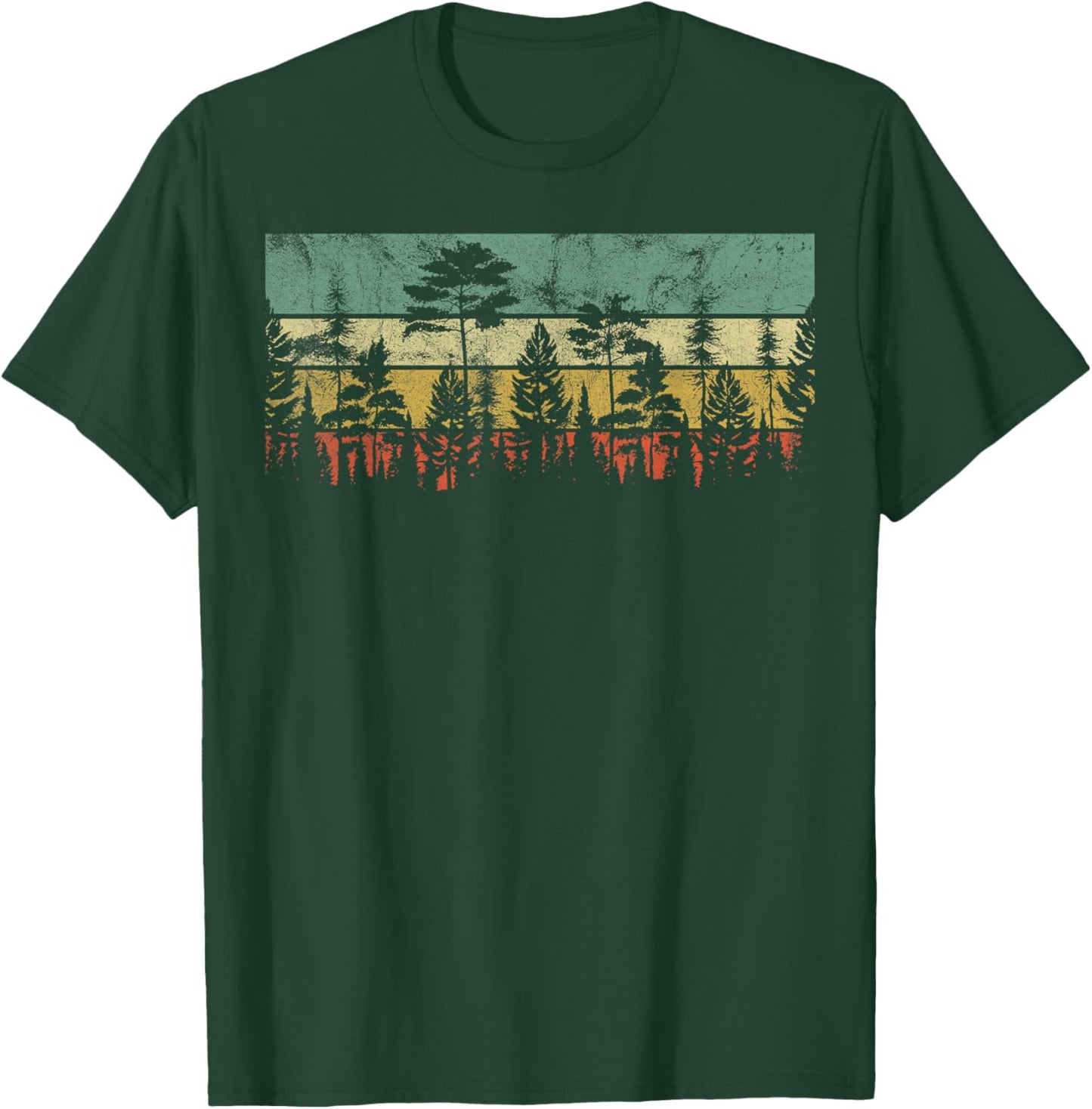 Trees Outdoors Wildlife Nature Vintage Forest Nature Retro T-Shirt - T-Shirt | Forest