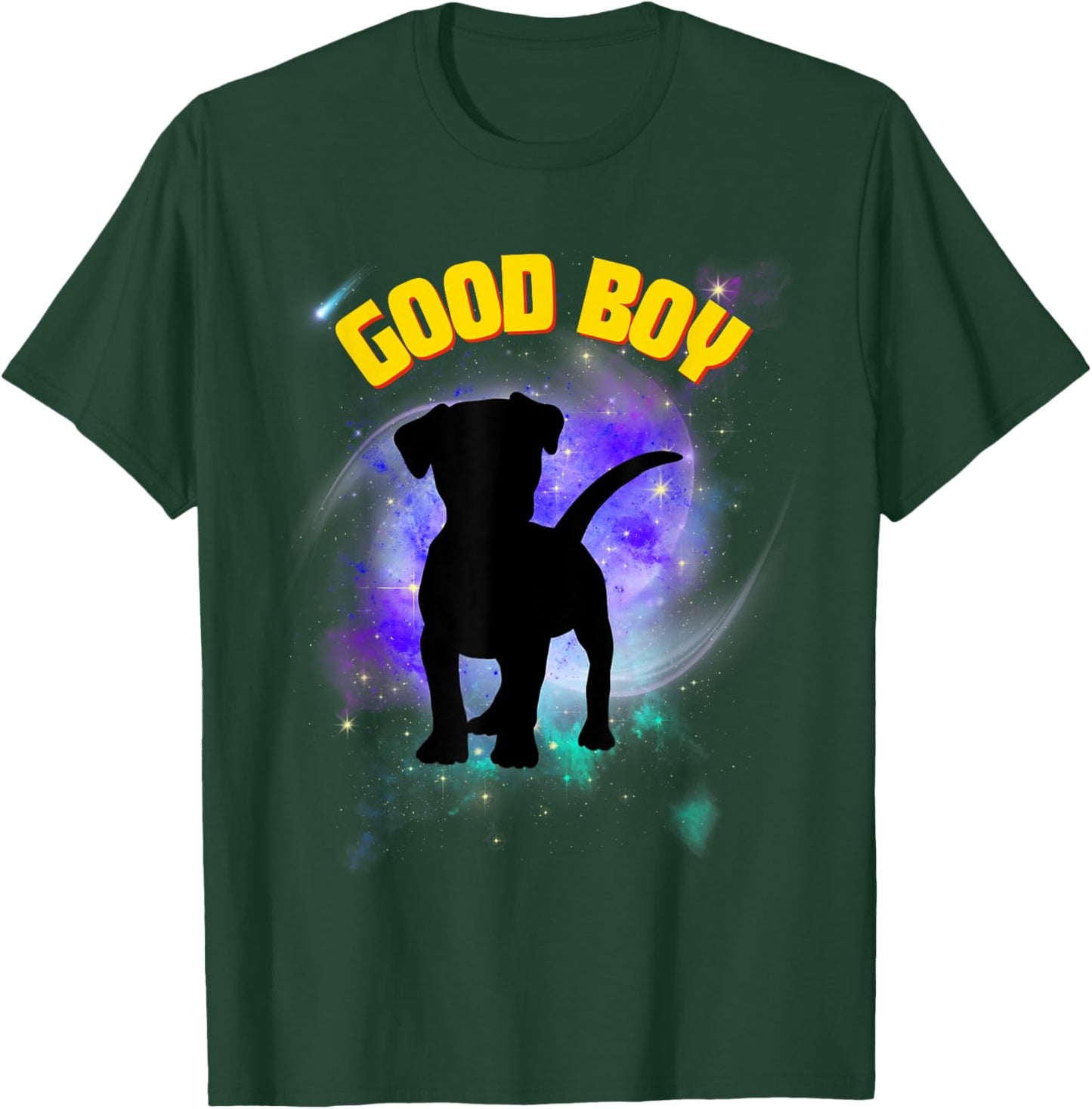 Good Boy – Cute Cosmic Puppy for Dog & Space Lovers T-Shirt - T-Shirt | Forest