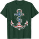 Anchor American Flag 4th of July Patriotic T-Shirt - T-Shirt | Forest