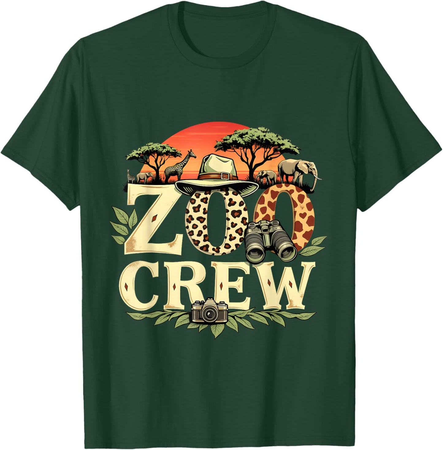Zoo Crew Safari Animals Wildlife Animal Wild Field Trip T-Shirt - T-Shirt | Forest