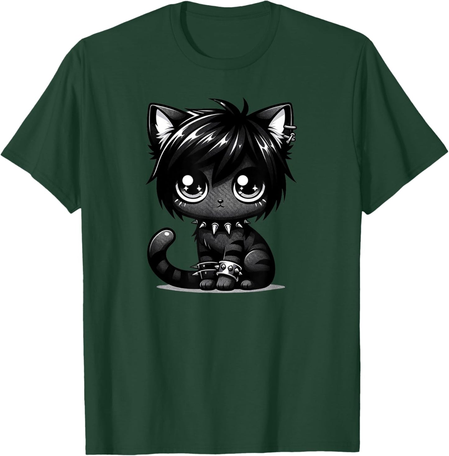 Kawaii Anime Emo Cat Kitty Kids T-Shirt - T-Shirt | Forest