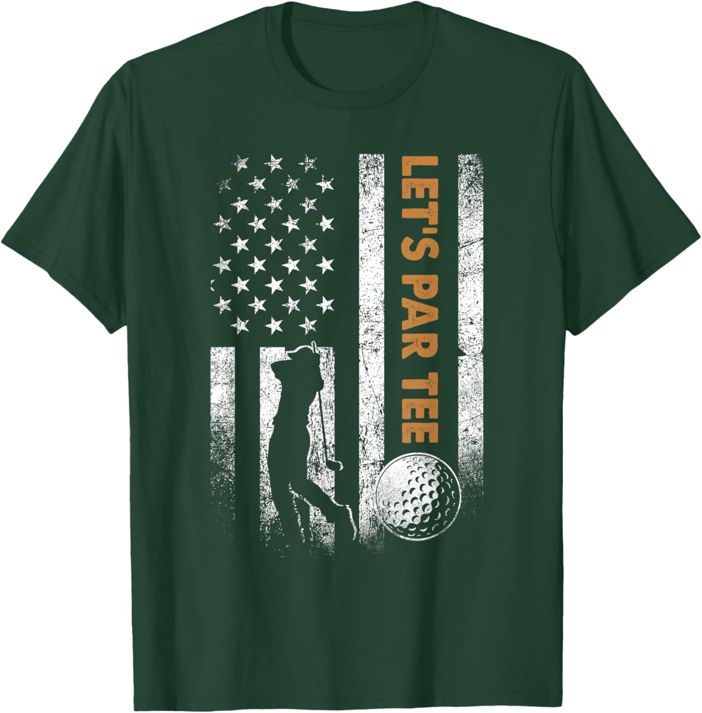 Let's Par Golfing Gifts Dad Father's Day Golf Papa T-Shirt - T-Shirt | Forest
