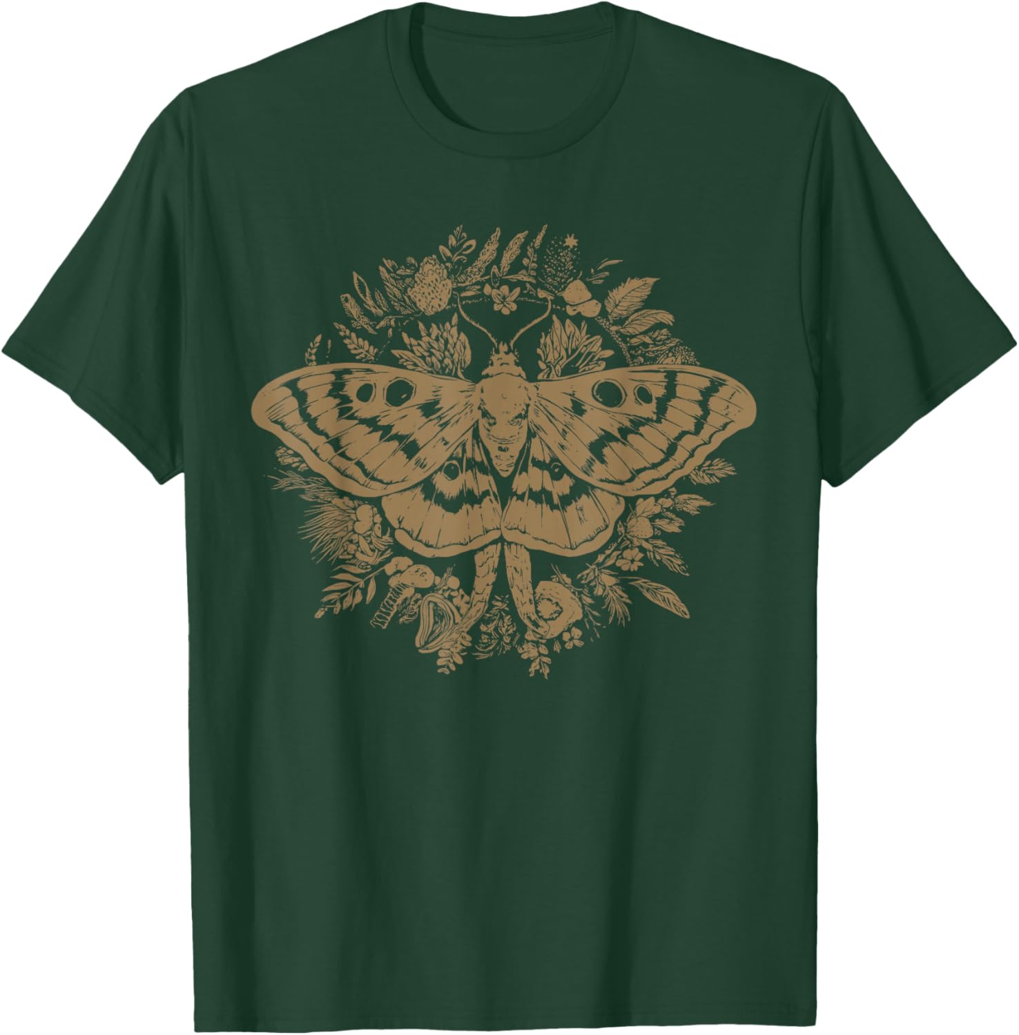 Butterfly Grunge Fairycore Therian Cute Moth Aesthetic T-Shirt - T-Shirt | Forest