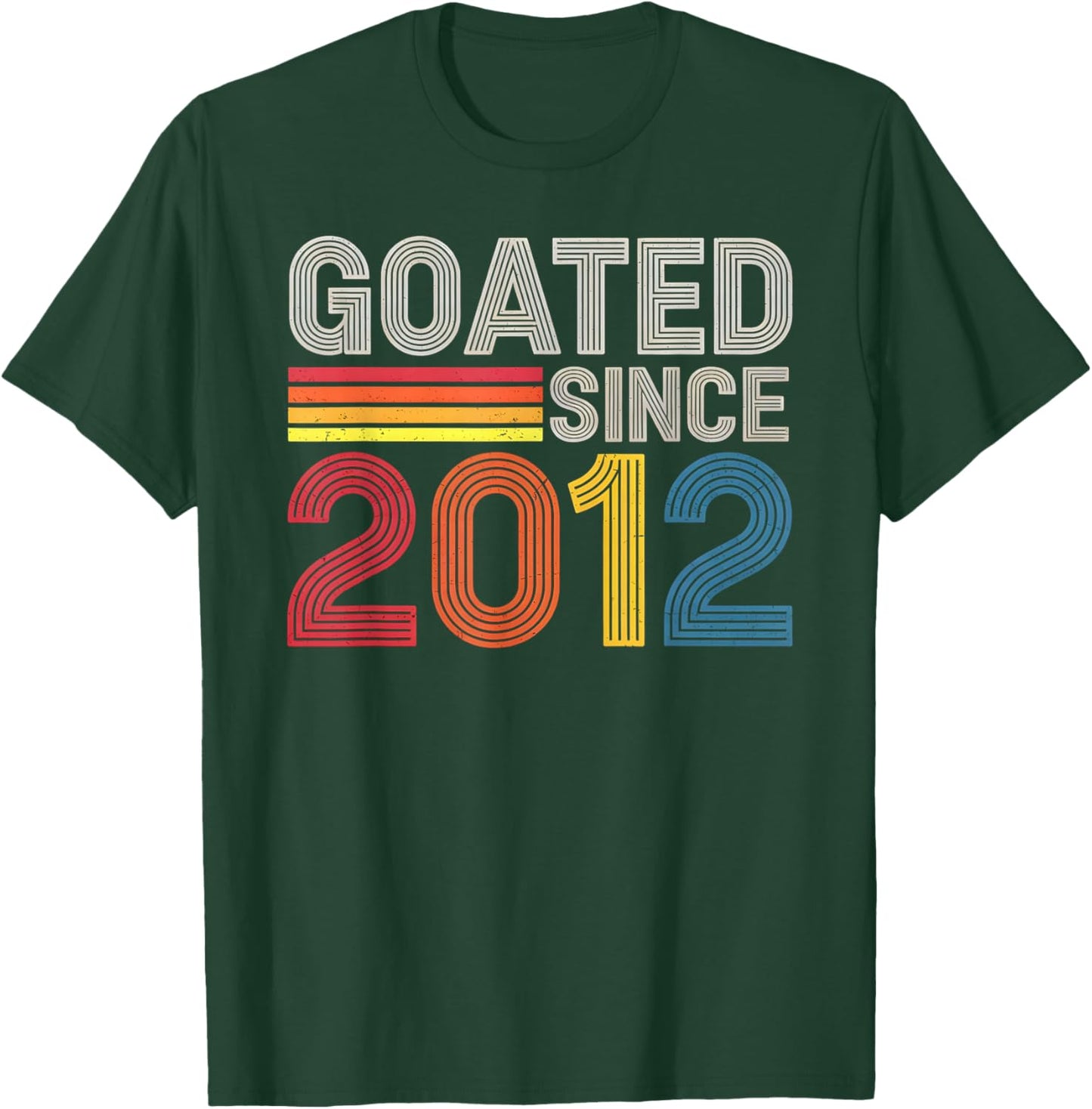 Goated Since 2012 Teen14th Birthday Funny 14Yr Girl Boy Bday T-Shirt - T-Shirt | Forest