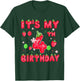 It's My 4th Birthday Girl 4 Years Old Sweet Strawberry T-Shirt - T-Shirt | Forest