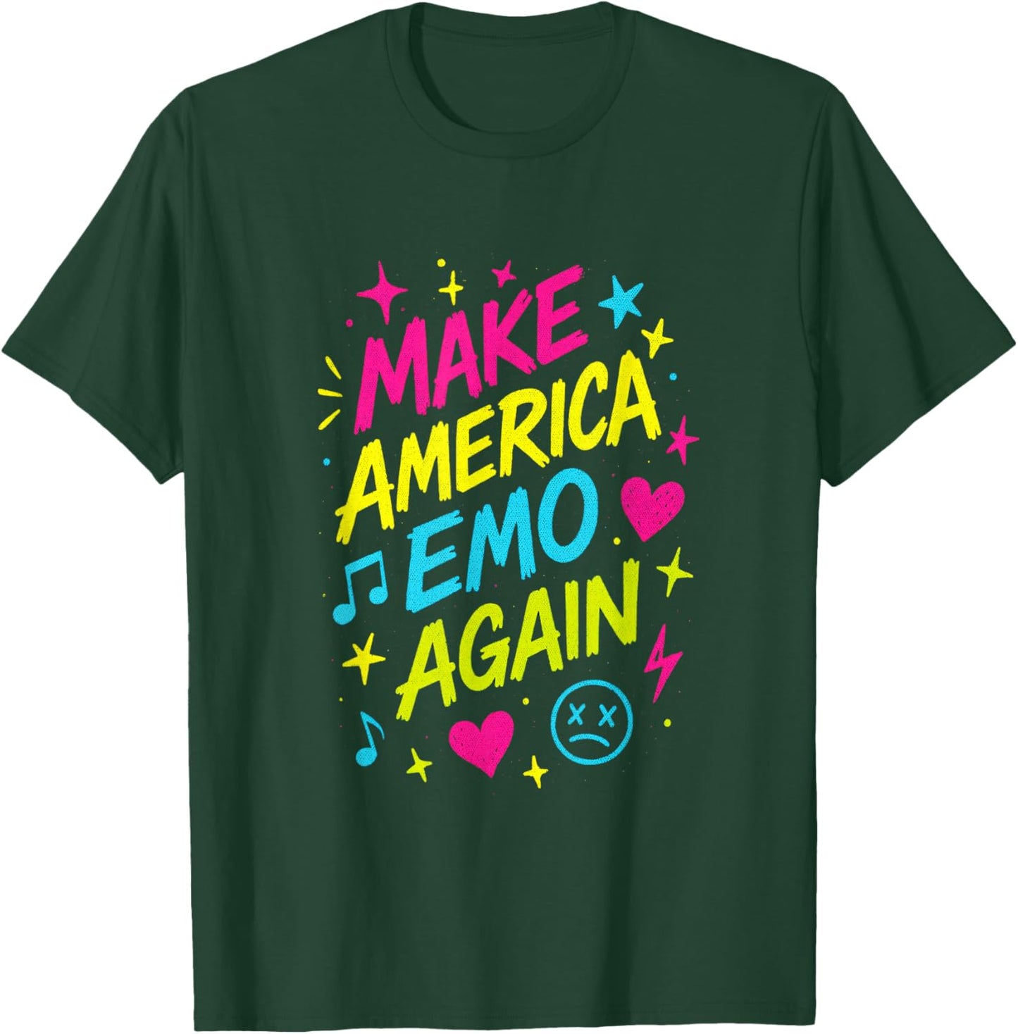 Make America Emo Again - Funny Goth Sarcastic T-Shirt - T-Shirt | Forest