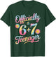 Officially a Teenager 6 + 7 13 Years 13th Birthday T-Shirt - T-Shirt | Forest