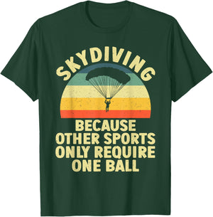 Skydiving Design Women Skydiver Parachute Sky Diving T-Shirt - T-Shirt | Forest