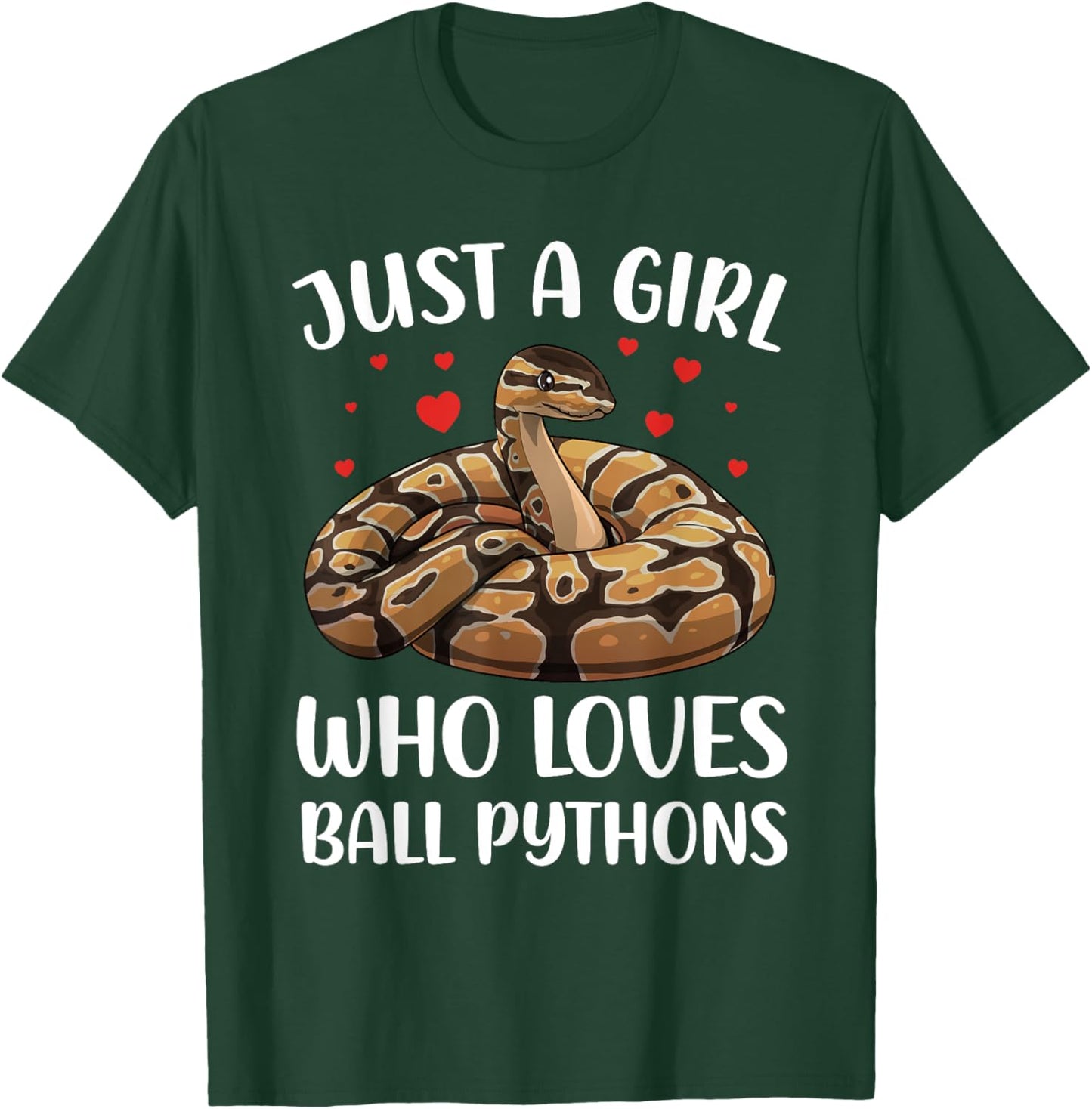 Ball Python Design For Girls Women Kids Ball Python Lover T-Shirt - T-Shirt | Forest