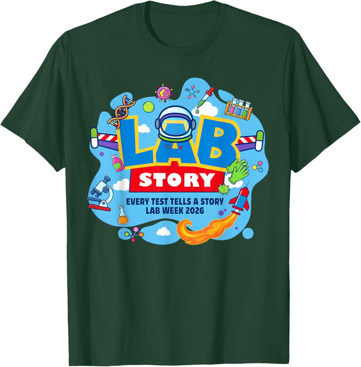 Lab Week 2026 Medical Laboratory Technician Team T-Shirt - T-Shirt | Forest