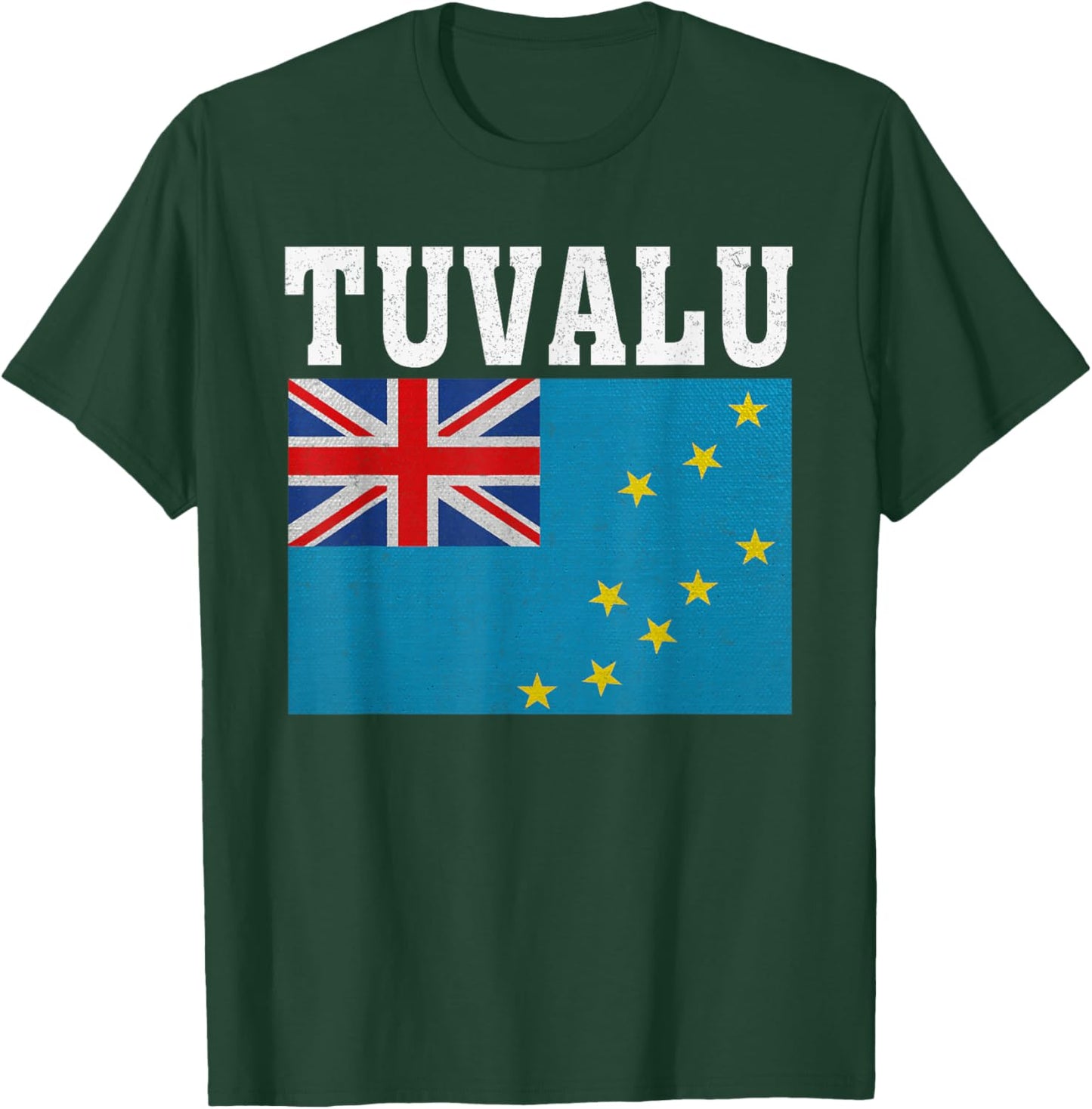 Tuvalu Flag Patriotic National Roots Souvenir T-Shirt - T-Shirt | Forest
