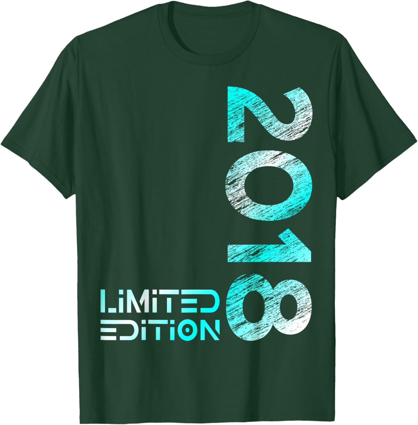 Limited Edition Vintage 2018 Boy Girl 8th Birthday T-Shirt - T-Shirt | Forest