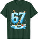 67 Hockey Ice Cream Drip Gen Alpha Slang Boys Men Women T-Shirt - T-Shirt | Forest