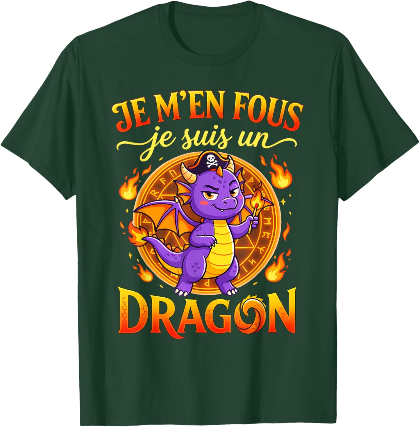 Je M'en Fous Je suis Un Dragon Dragon Mignon T-Shirt - T-Shirt | Forest