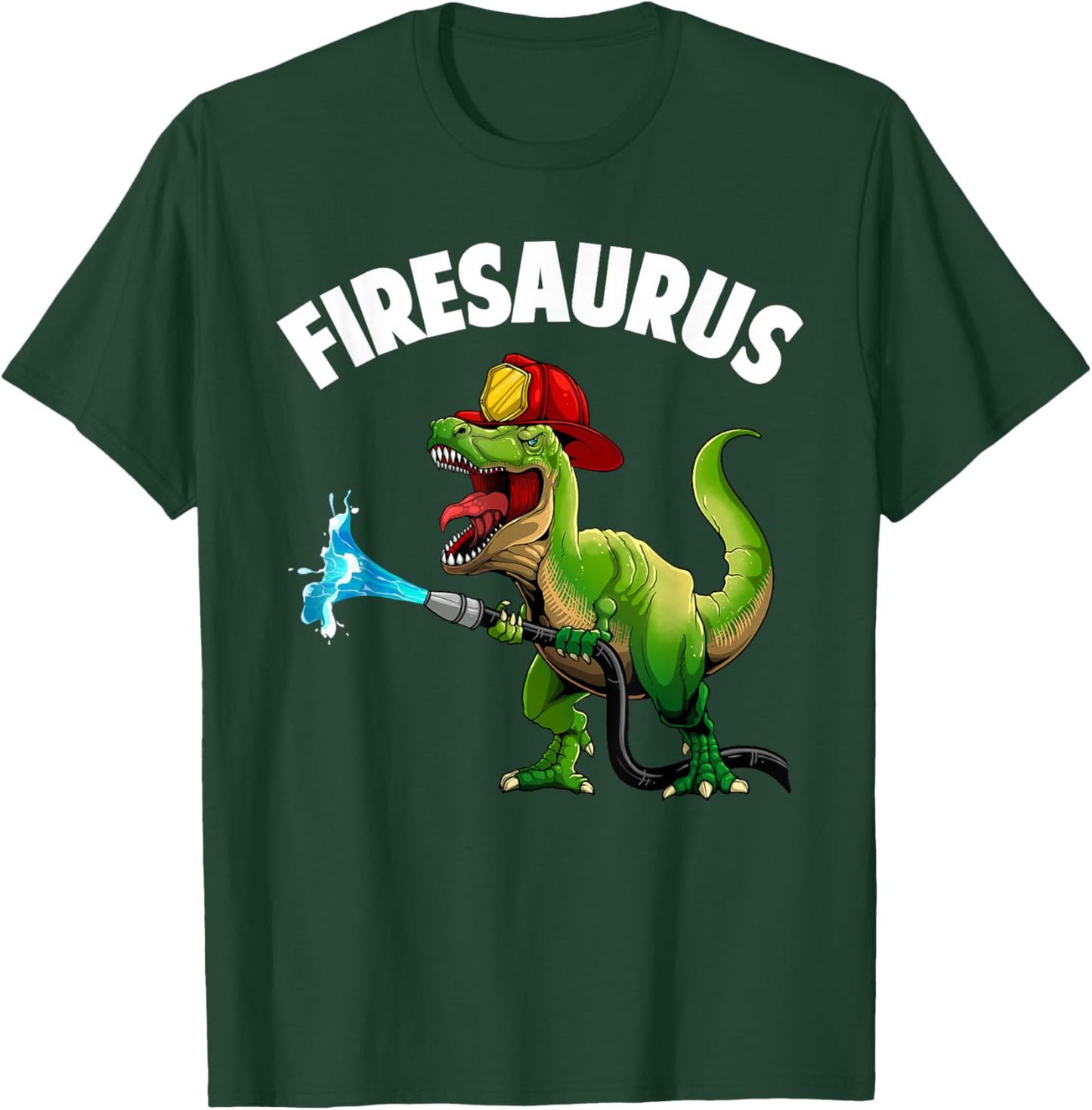 Future Firefighter Art for Boys Kids Fire Department Fireman T-Shirt - T-Shirt | Forest