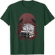 Schlafender weißer Drache auf Büchern mit Raben und Rosen T-Shirt - T-Shirt | Forest