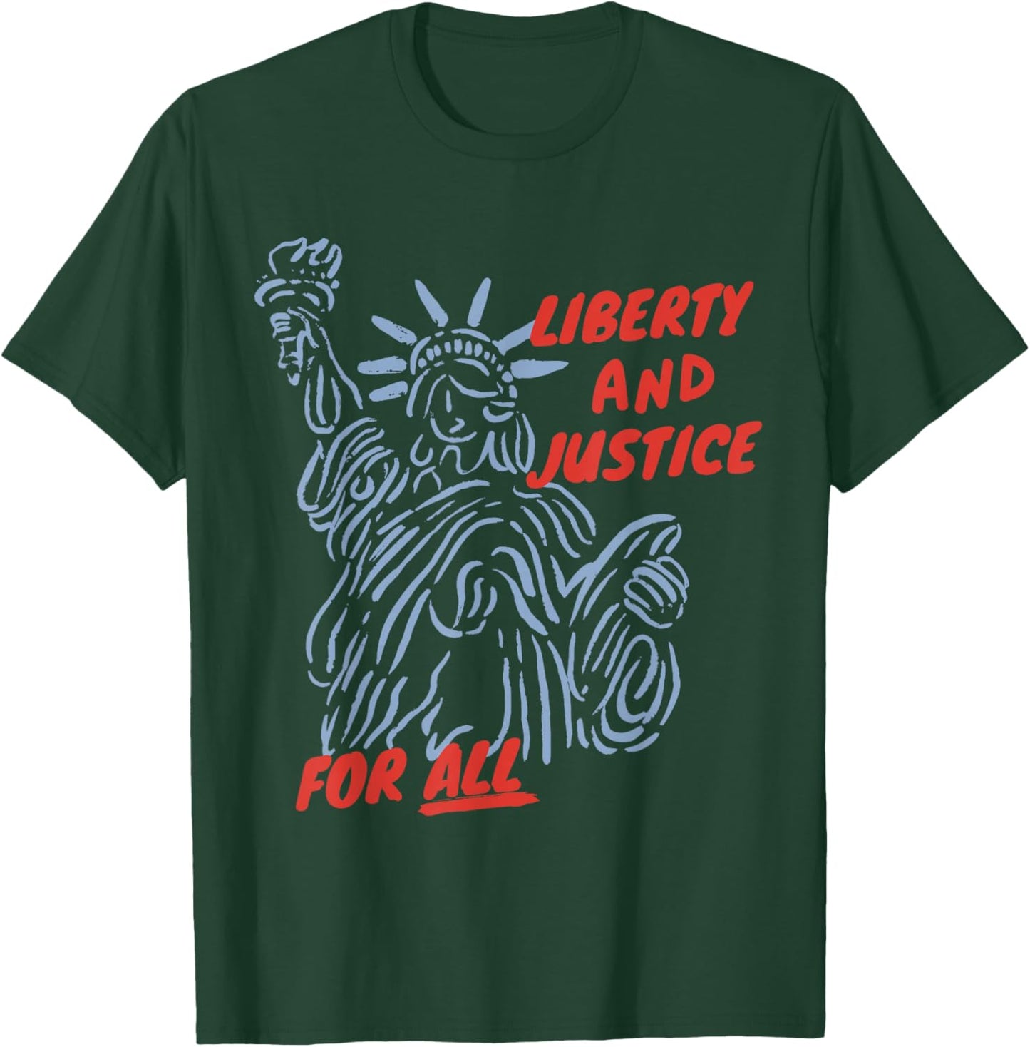 I Didn't Grow Up Saying with Liberty and Justice for All T-Shirt - T-Shirt | Forest