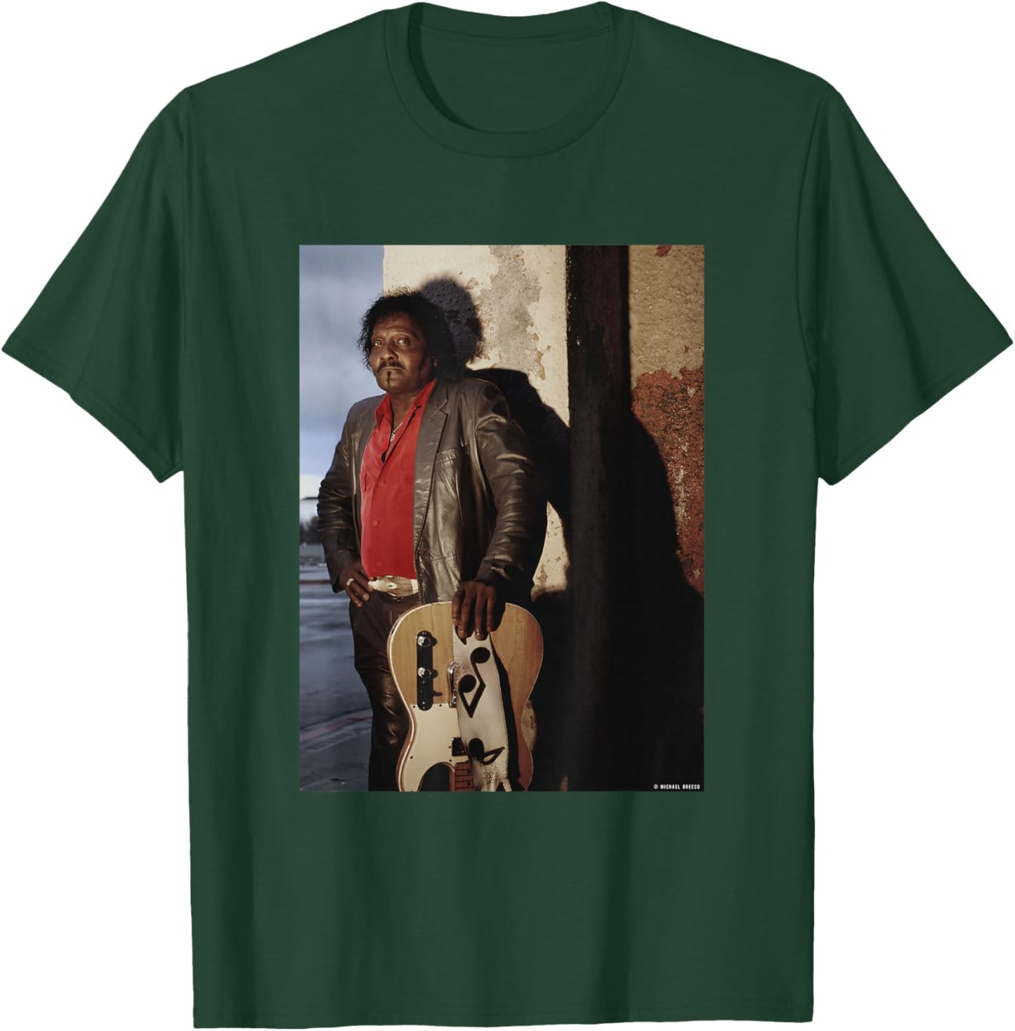Albert Collins American Blues Guitarist by Michael Grecco T-Shirt - T-Shirt | Forest