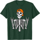 Rocker Skeleton Halloween Rock Costume Cap Skater Men Boy T-Shirt - T-Shirt | Forest