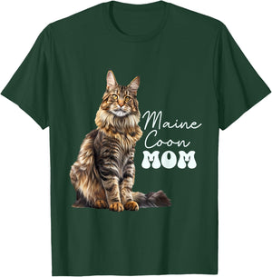 Maine coon Mom T-Shirt - T-Shirt | Forest