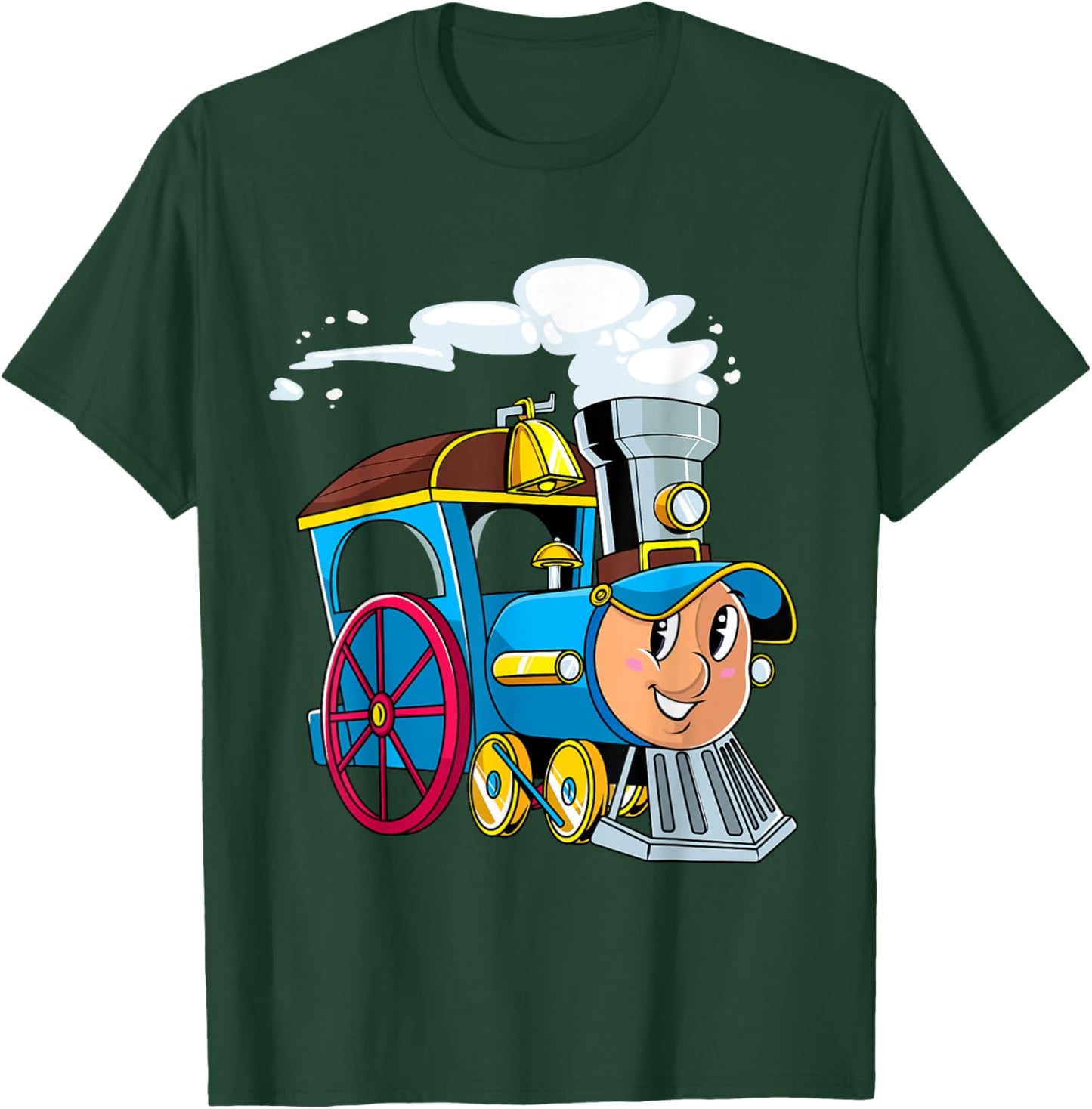 Birthday Choo Choo Train Lovers Kids Boys Girls Toddlers T-Shirt - T-Shirt | Forest