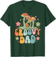 Groovy Dad Retro Mushrooms Father's Day T-Shirt - T-Shirt | Forest