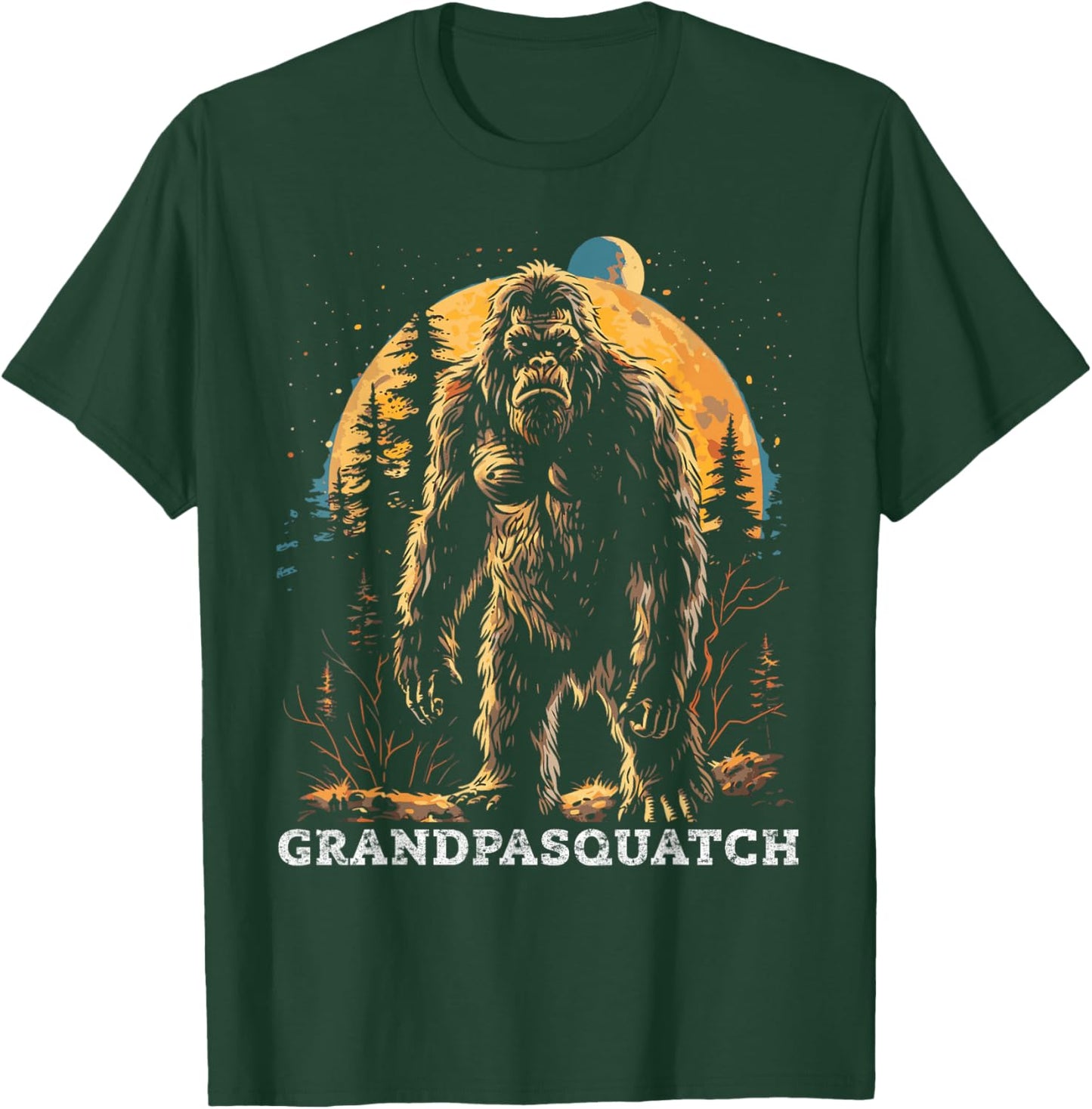 Grandpa Squatch Bigfoot Sasquatch T-Shirt - T-Shirt | Forest
