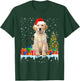 Funny Santa Labrador Dog Christmas Lights Xmas Pajamas Women Kids T-Shirt - T-Shirt | Forest